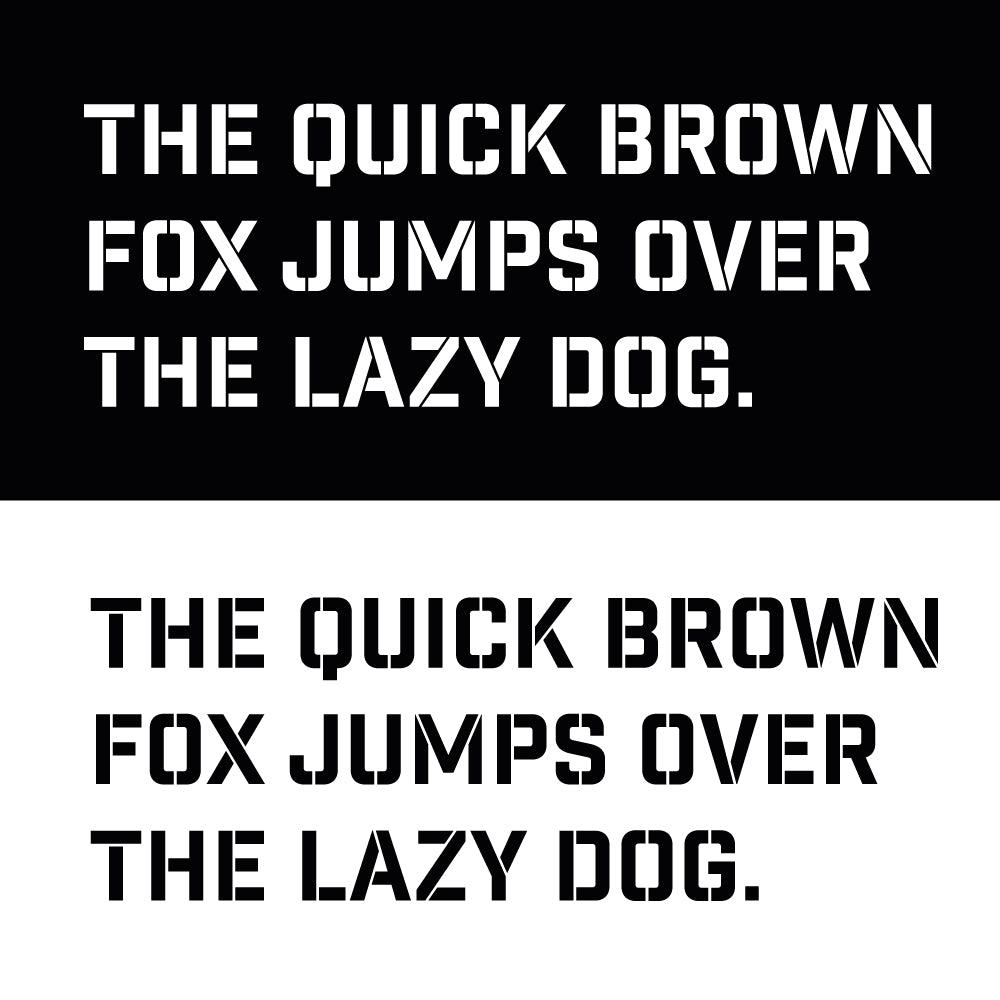 Extra Large Letter Stencil Set Complete Alphabet – A4 size - 19cm letter