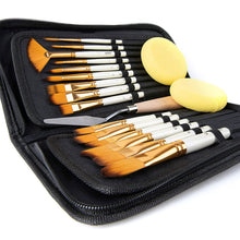 Load image into Gallery viewer, Premium Paintbrush set with 15 paint brushes