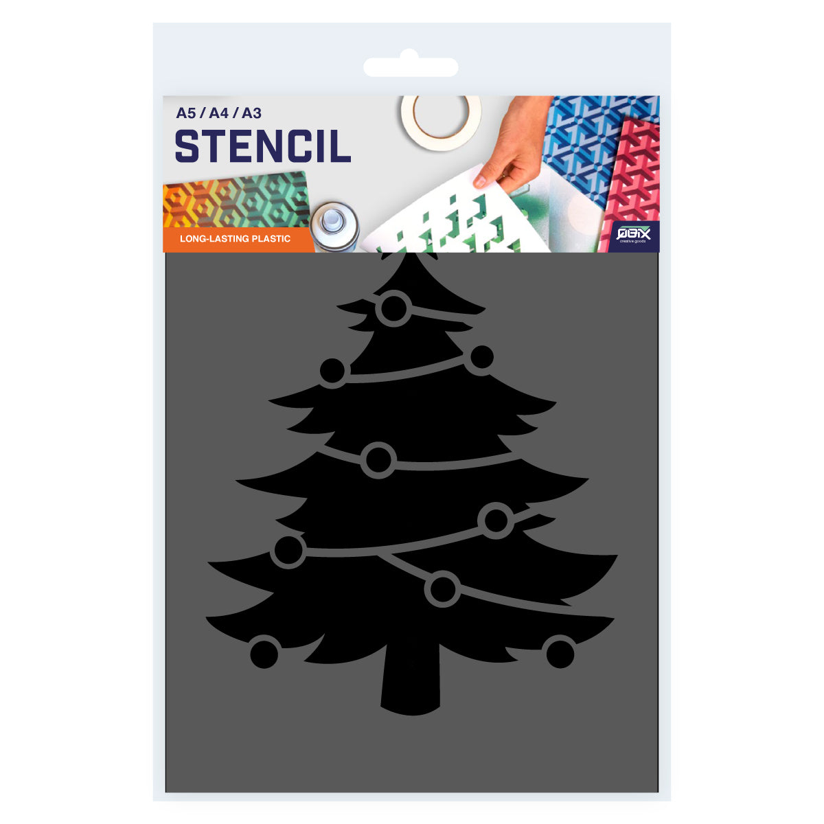 CHRISTMAS TREE DECAL VINYL PAINTING STENCIL PACK *HIGH QUALITY