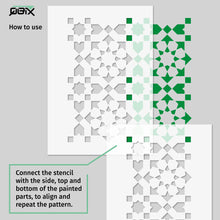 Load image into Gallery viewer, Tile Stencil - Tile Pattern Template - A3 Size Stencil