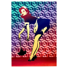 Load image into Gallery viewer, Pin-up Stencil QBIX Street art Banksy