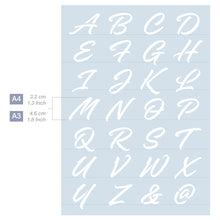 Load image into Gallery viewer, Measurements Alphabet Letter Stencil A4 A3 Sizes