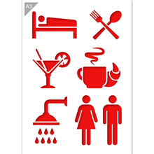 Load image into Gallery viewer, Stencil Catering Lifecycle A3 Size