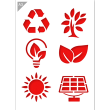 Load image into Gallery viewer, Nature Signs Stencil A3 Size
