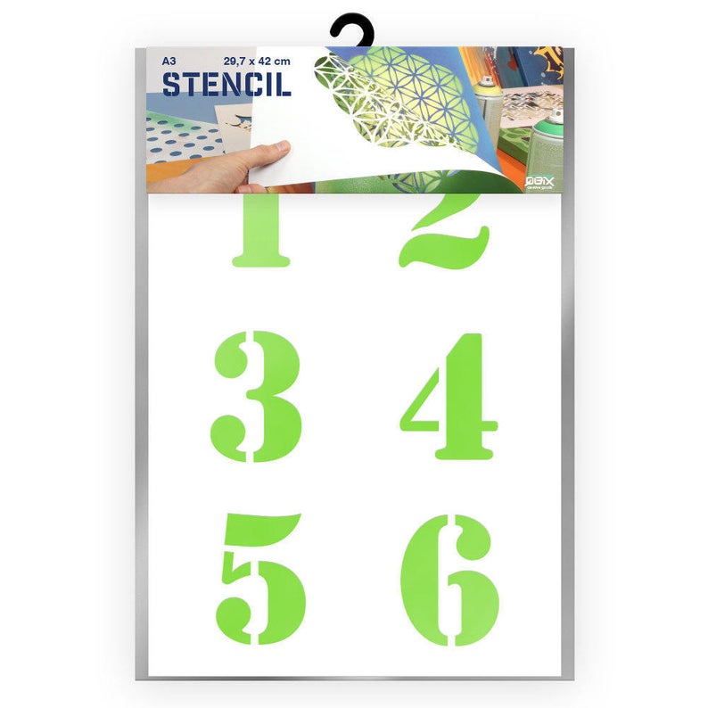Free Printable 3 Inch Number Stencils 1-10
