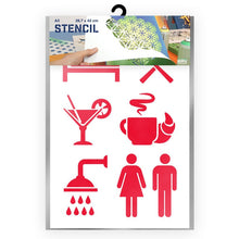 Load image into Gallery viewer, Packaged Stencil Catering Lifecycle A3 Size