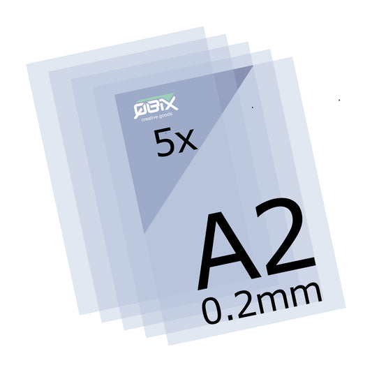 Mylar Stencil sheets 5pcs - A2 0.2mm