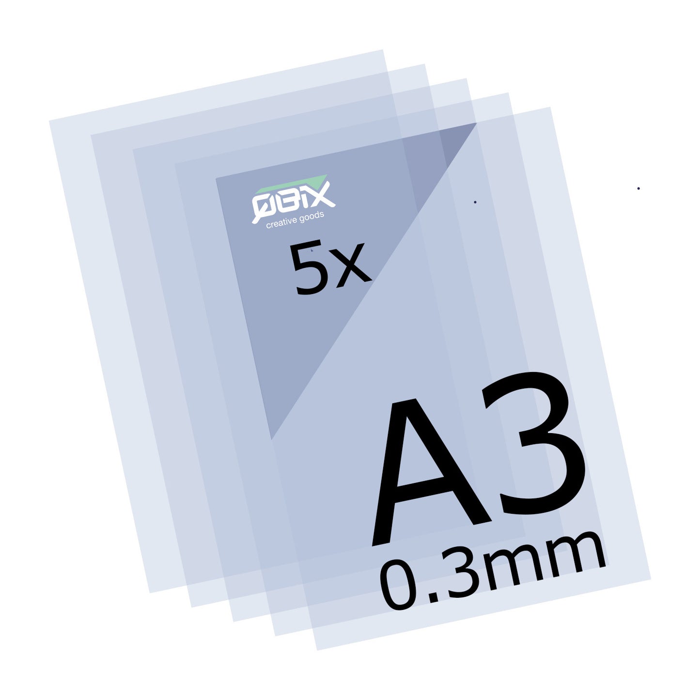 Mylar Stencil sheets 5pcs - A3 0.3mm