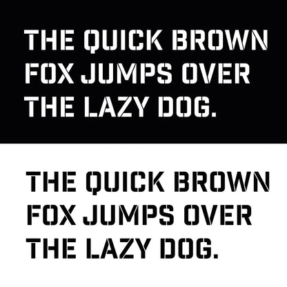 Extra Large Letter Stencil Set Complete Alphabet – A4 size - 19cm letter