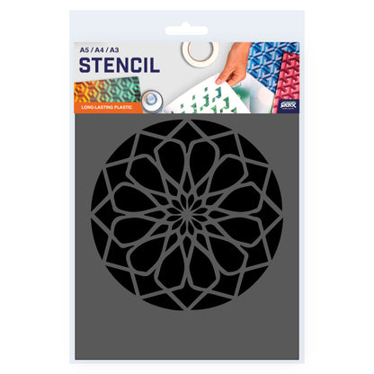 Packaged Mandala Stencil A5 A4 A3 Size