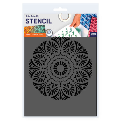 Packaged Mandala Stencil A5 A4 A3 Size