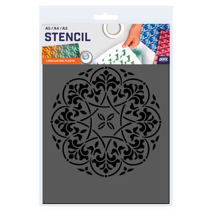 Packaged Mandala Stencil A5 A4 A3 Size