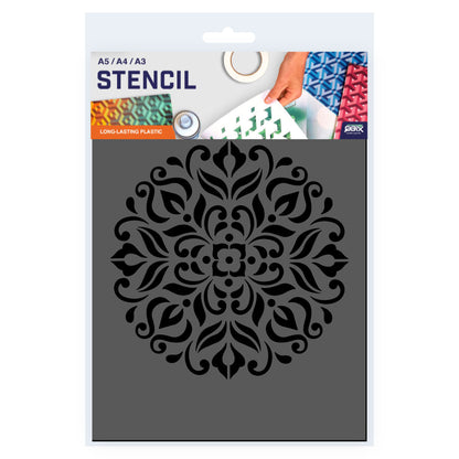 Packaged Mandala Stencil A5 A4 A3 Size