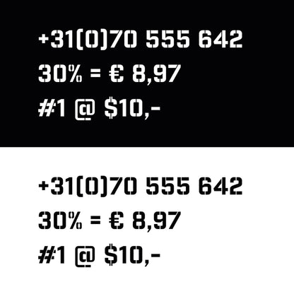 Extra Large Number & Symbol Stencil Set Complete Alphabet – A5 size - 12 cm Letter