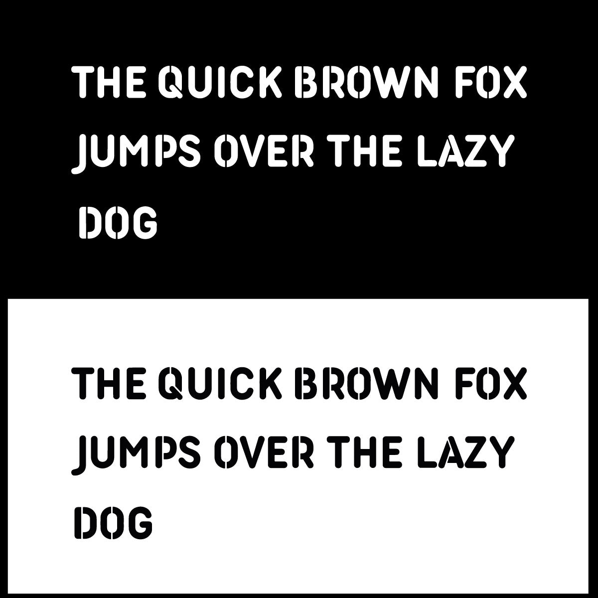 Letter Stencil Set Complete Alphabet – Rounded – 5 cm / 2 Inch