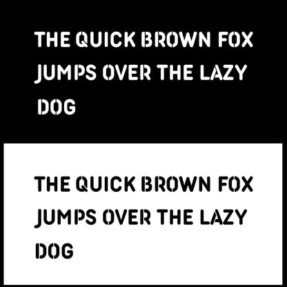 Letter Stencil Set Complete Alphabet – Rounded – 5 cm / 2 Inch