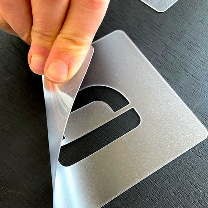 Letter Stencil Set Complete Alphabet – Rounded – 5 cm / 2 Inch