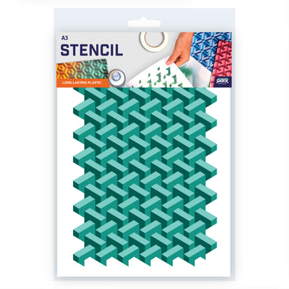 Brick pattern stencil cut out template