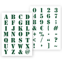 Load image into Gallery viewer, Industrial Alphabet Letter Stencil A4 A3 Sizes