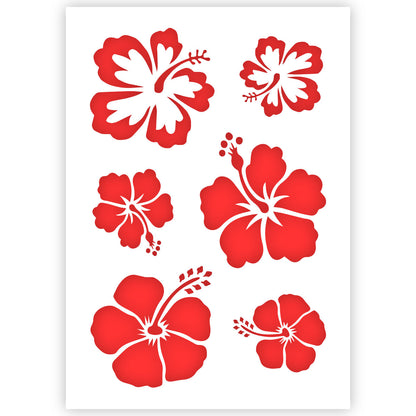 Aloha Flowers Stencil - A5 size