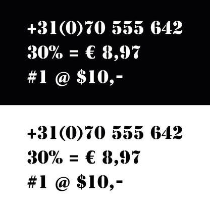 Numbers and symbol stencils set 