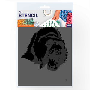 Packaged Gorilla Stencil 2 Layer A3 size