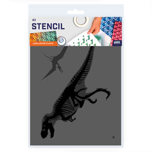 Packaged Dinosaur Stencil 2 Layer A3