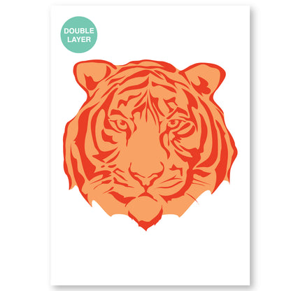 Tiger Stencil 2 Layer A3 Size