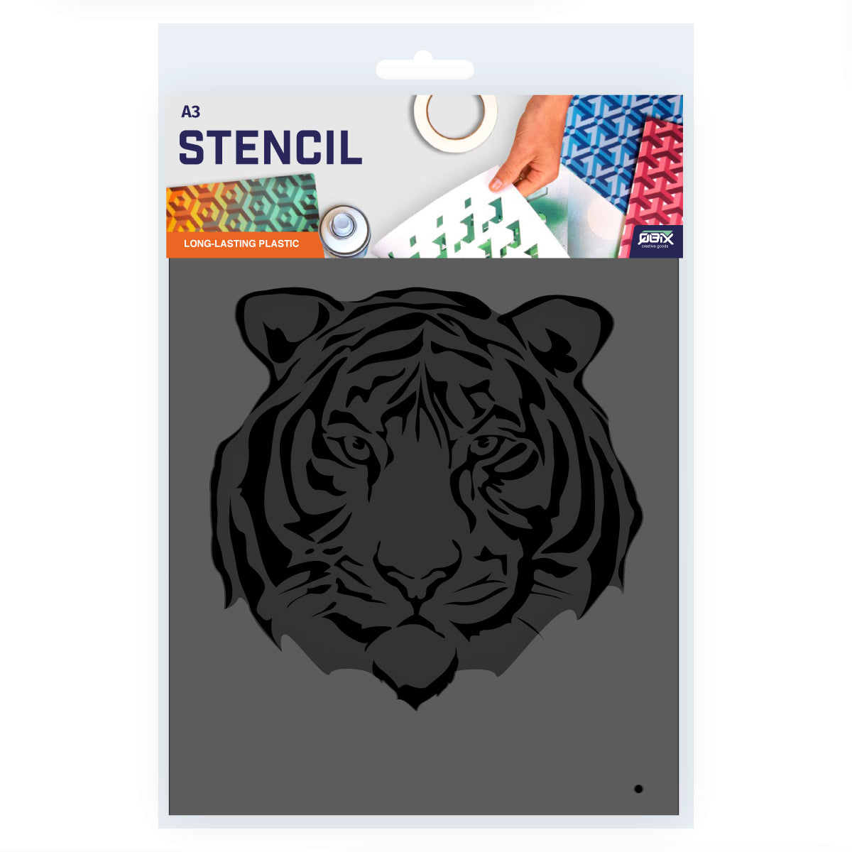 Packaged Tiger Stencil 2 Layer A3 Size