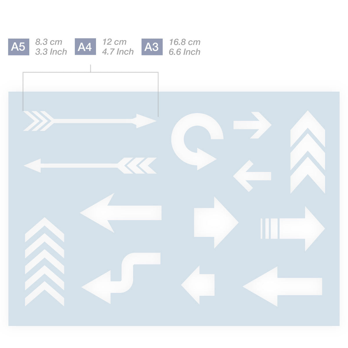 arrow stencil design art