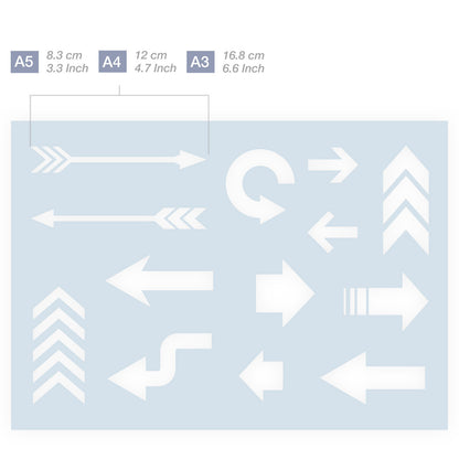 arrow stencil design art