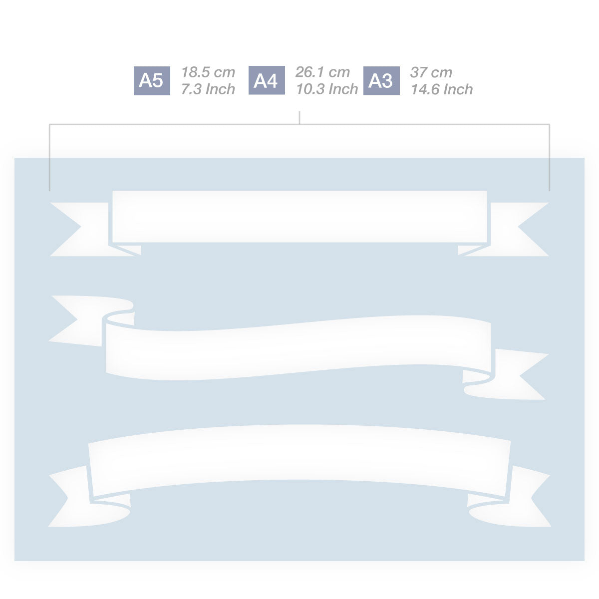 banner shape stencil art