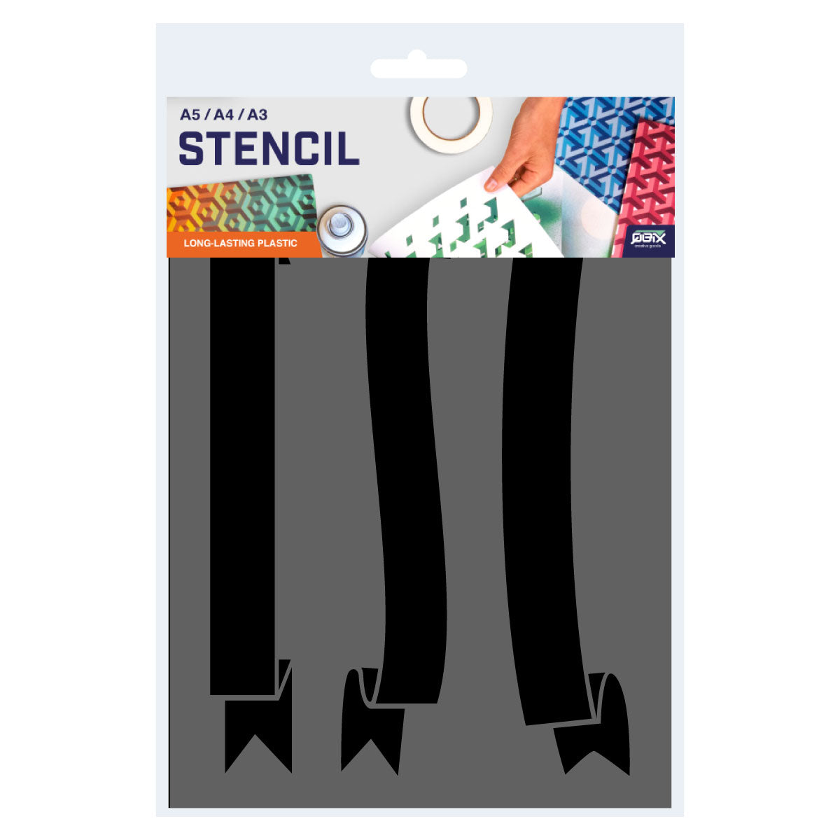 banner shape stencils