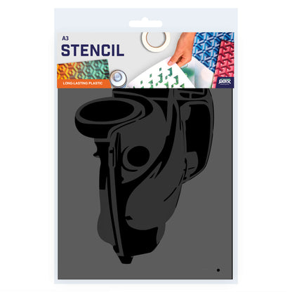 Beetle Car Stencil - 2 Layer A3 Size Template