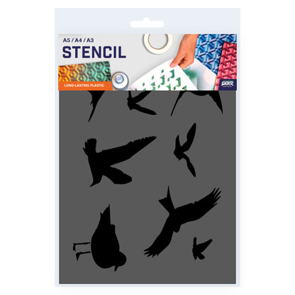 African Bird stencil QBIX