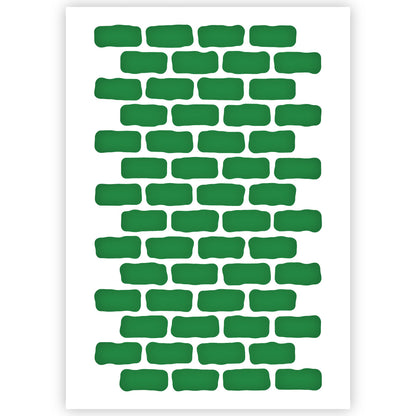 Brick Pattern Stencil 3 Sizes