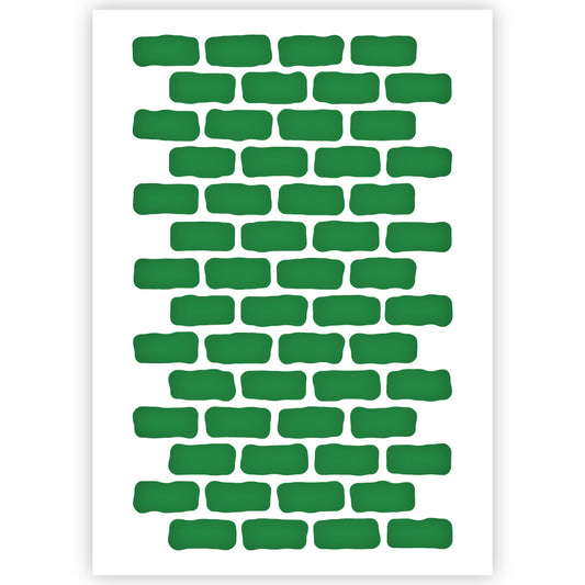 Brick Pattern Stencil 3 Sizes