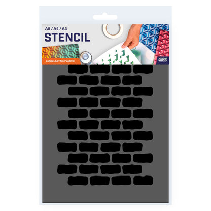 Packaged Brick Pattern Stencil 3 Sizes