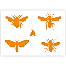 Load image into Gallery viewer, Insect Wasp Fly Moth Bugs Stencil 3 Sizes