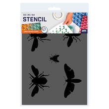 Load image into Gallery viewer, Packaged Insect Wasp Fly Moth Bugs Stencil 3 Sizes