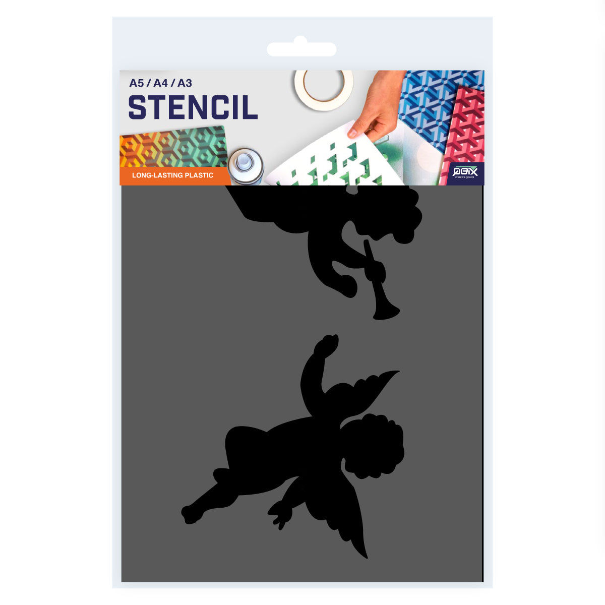 christmas angels stencil art