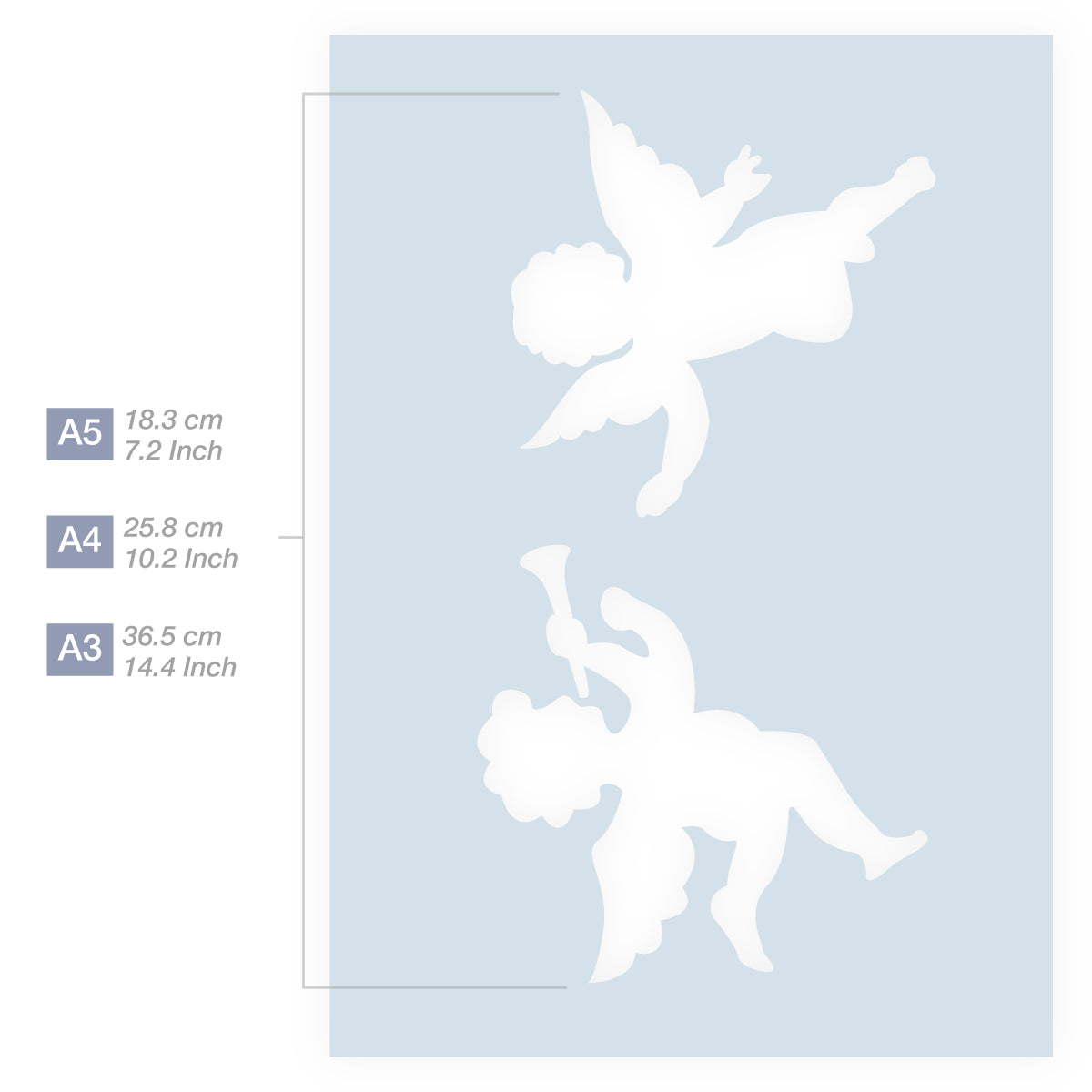 angel stencil for walls