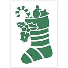 Load image into Gallery viewer, a christmas stocking template
