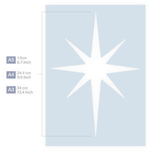 star stencil design sizes