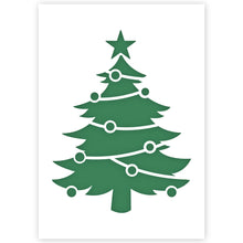 Load image into Gallery viewer, christmas tree stencil cut out