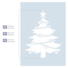 Load image into Gallery viewer, christmas tree stencil for wood