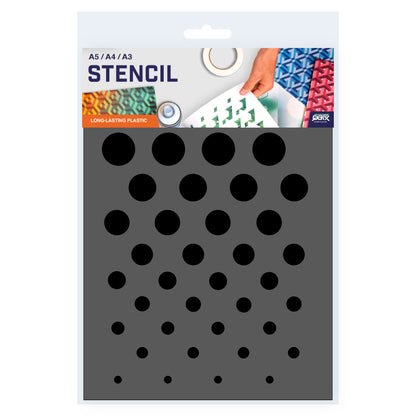 Packaged Circle Pattern Stencil 3 Sizes