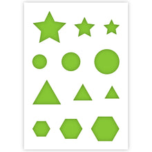 Load image into Gallery viewer, shape stencils for toddlers primary shape stencil for painting