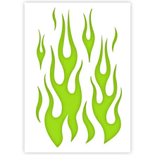 Load image into Gallery viewer, fire stencils design flame template
