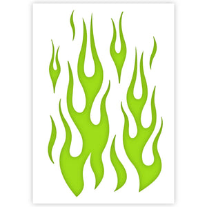 fire stencils design flame template